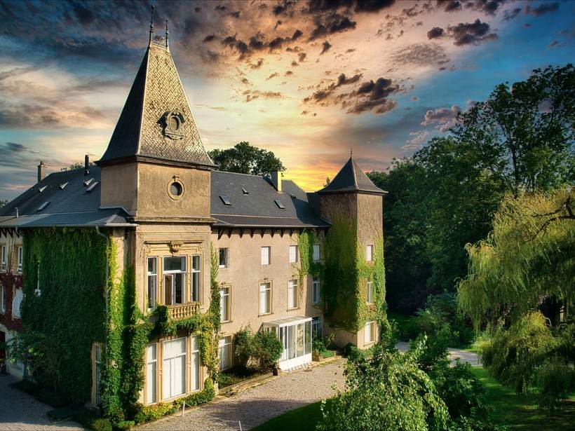 Le château au coucher du soleil