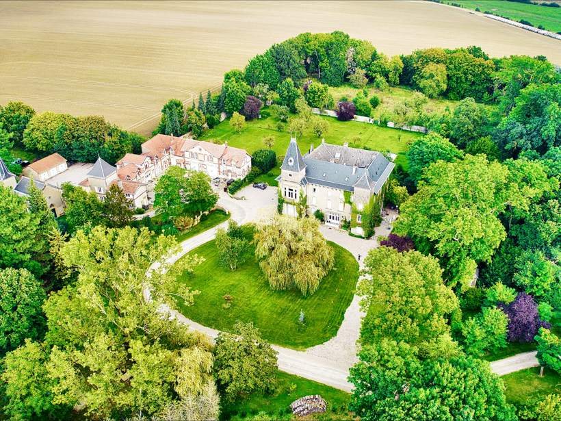 Le domaine vu du ciel